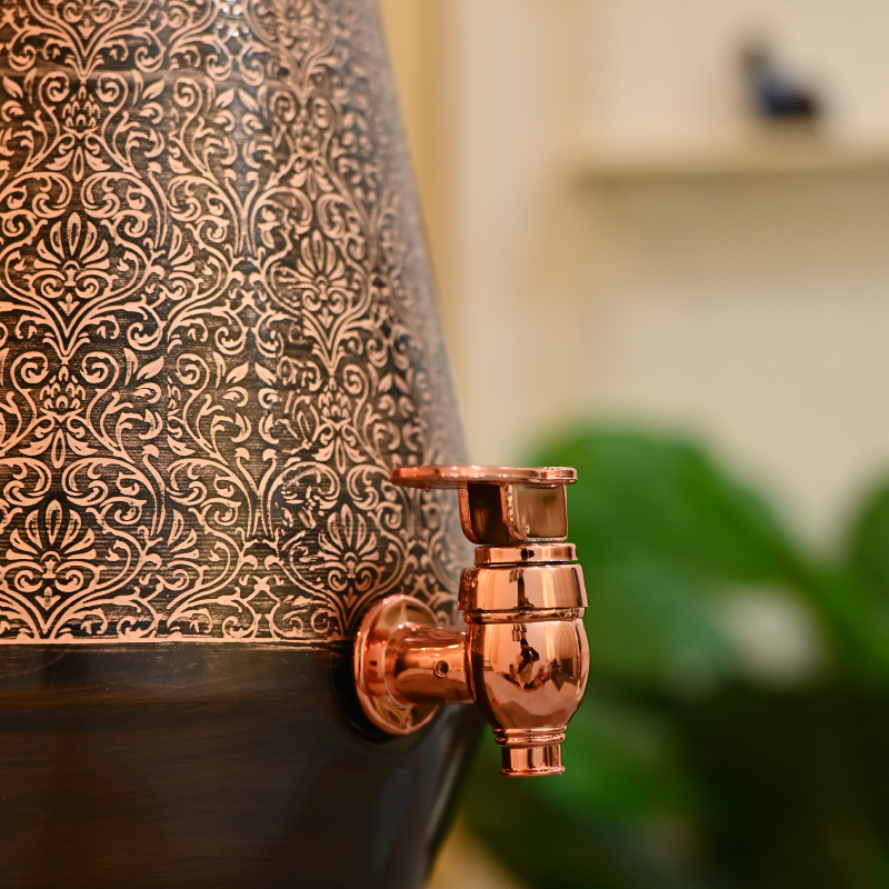 Antique Copper Water Pot - 5 Liter
