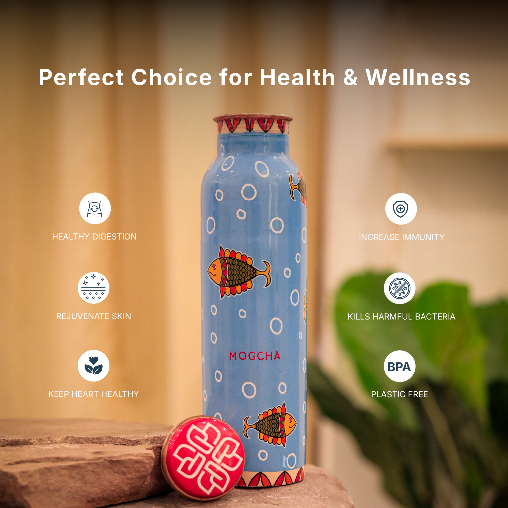 Aqua Matsya Copper Bottle