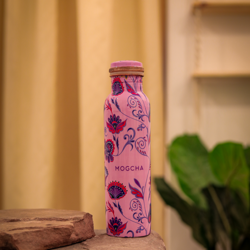 Blush Bloom Copper Bottle