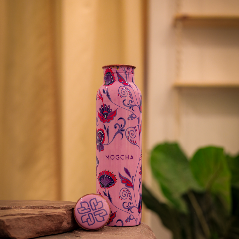 Blush Bloom Copper Bottle