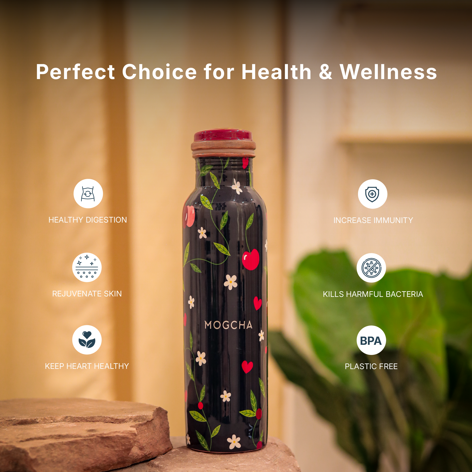 Ember Cherry Garden Copper Bottle