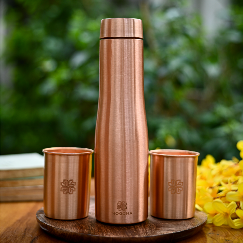 Curve Belly Copper Bottle Set