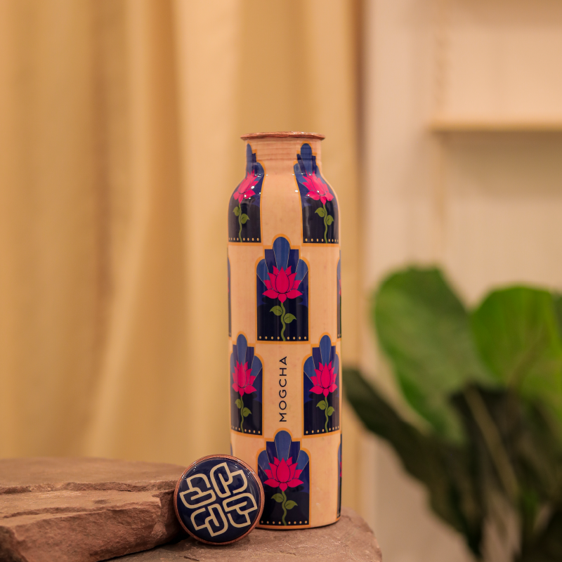 Royal Lotus Copper Bottle