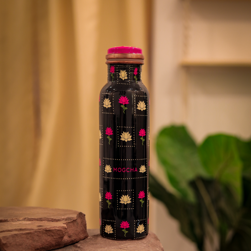 Sacred Lotus Copper Bottle