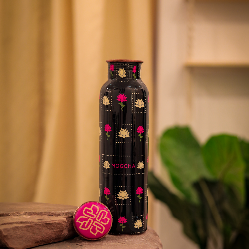 Sacred Lotus Copper Bottle