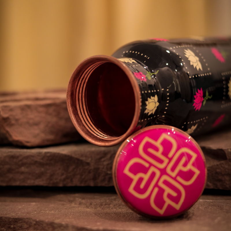 Sacred Lotus Copper Bottle
