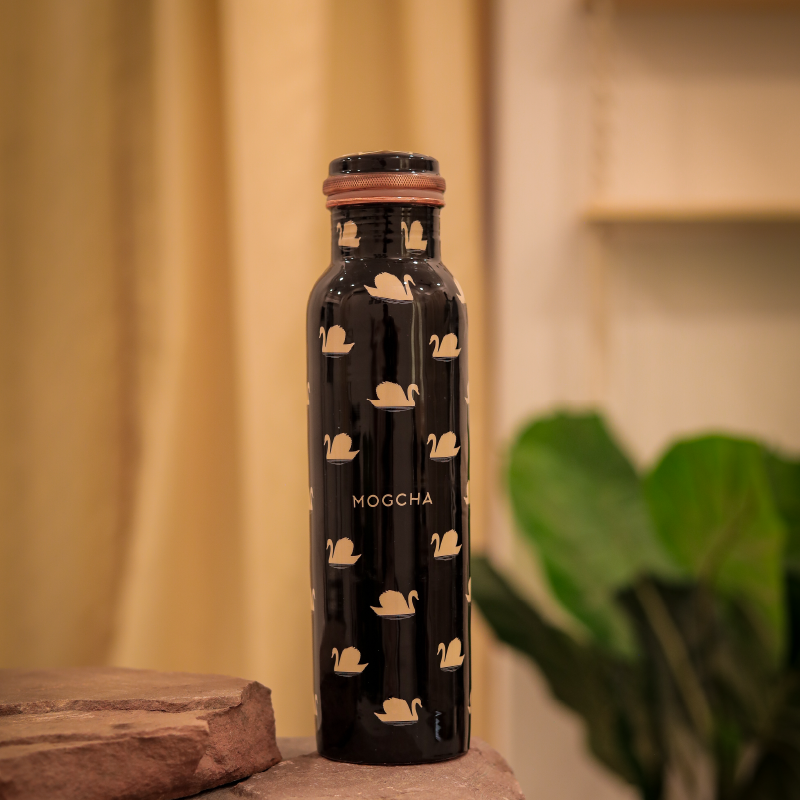 Swan Black Copper Bottle
