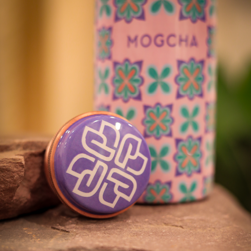 Zaha Floral Pink Copper Bottle